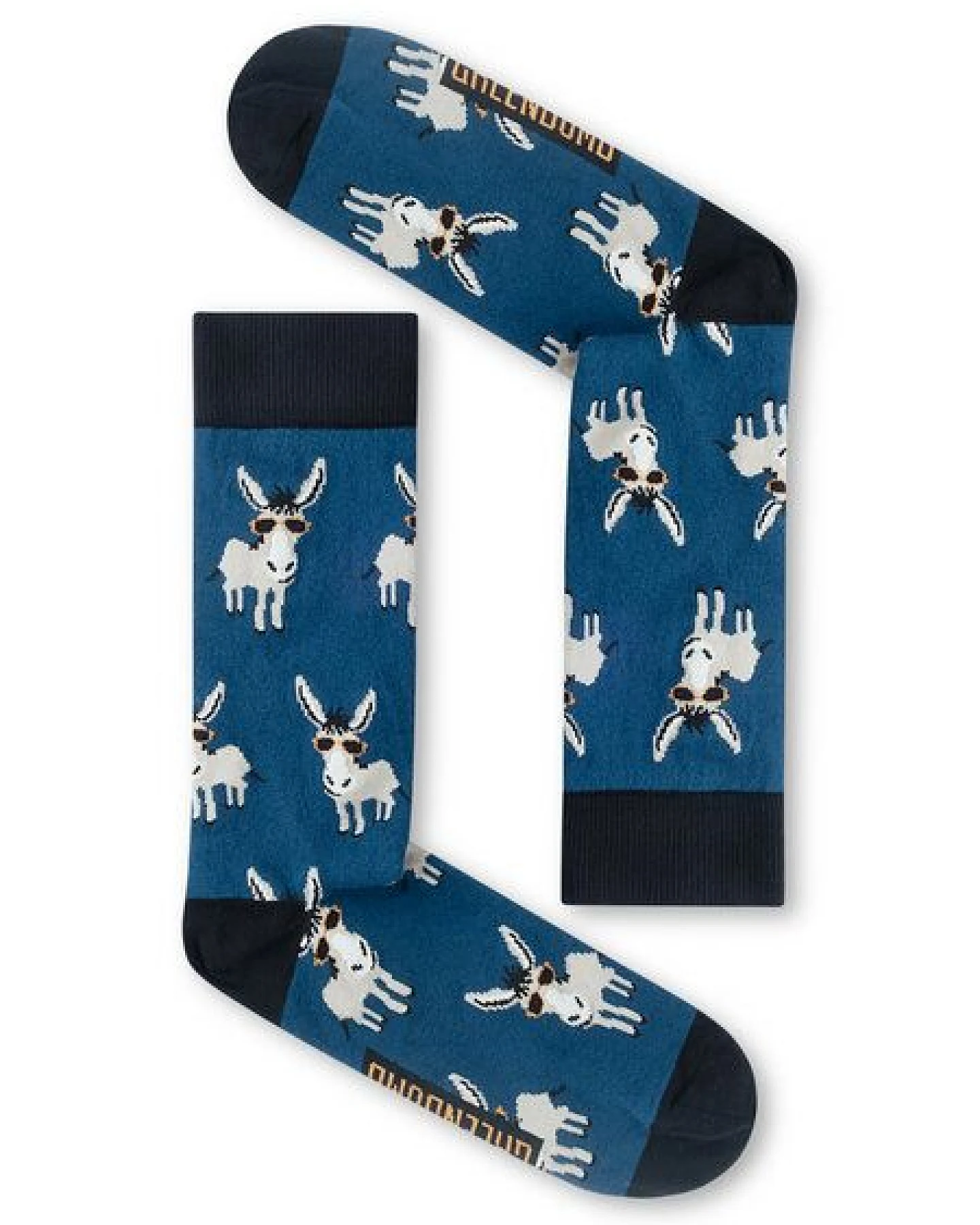 GREENBOMB Funky Donkey 2 Socks - Lässige Socken aus Bio-Baumwoll Mix / hochwertiger Print / Fair & Vegan – Ansicht 2