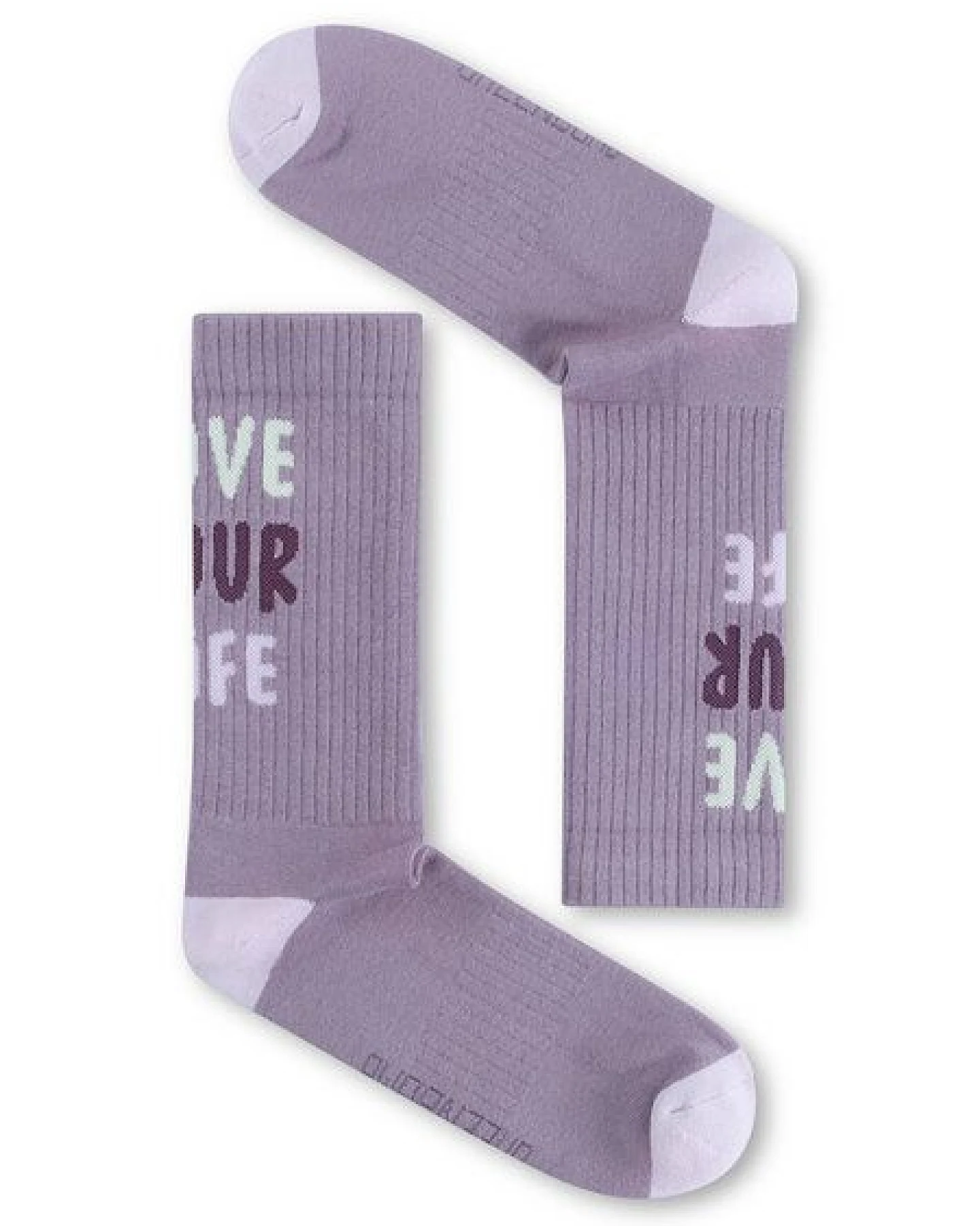 GREENBOMB Love Life Tennis Socks - Lässige Socken aus Bio-Baumwoll Mix / hochwertiger Print / Fair & Vegan – Ansicht 2