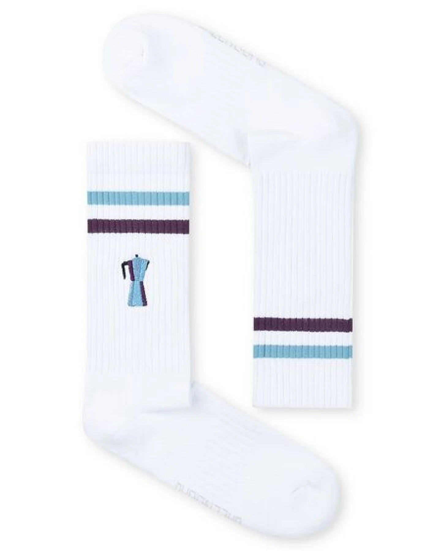 GREENBOMB Mocca Tennis Socks - Lässige Socken aus Bio-Baumwoll Mix / hochwertiger Print / Fair & Vegan – Ansicht 2