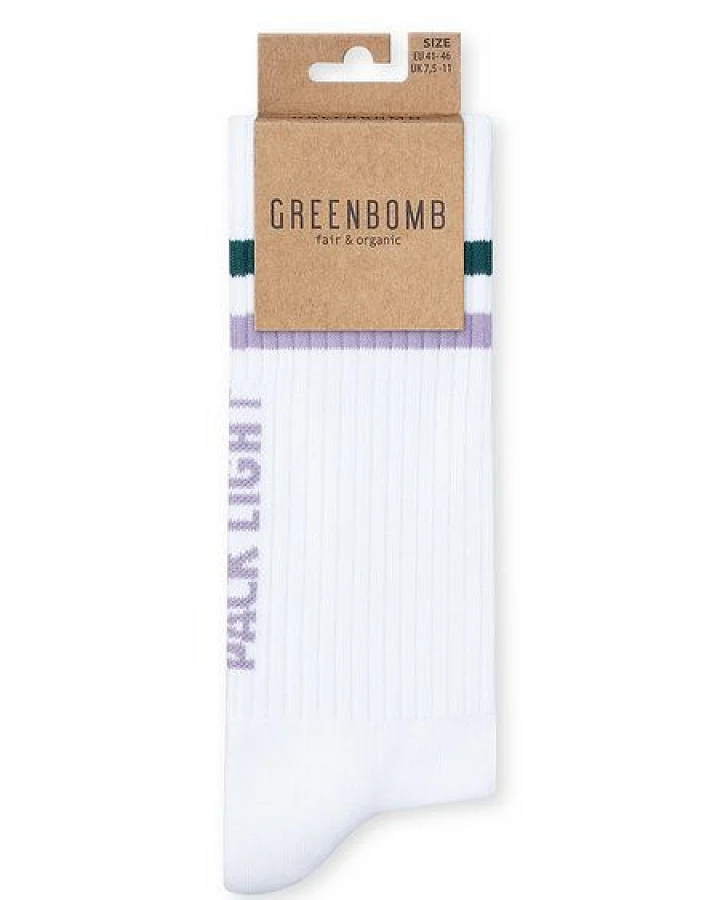 GREENBOMB Pack Light Tennis Socks - Lässige Socken aus Bio-Baumwoll Mix / hochwertiger Print / Fair & Vegan