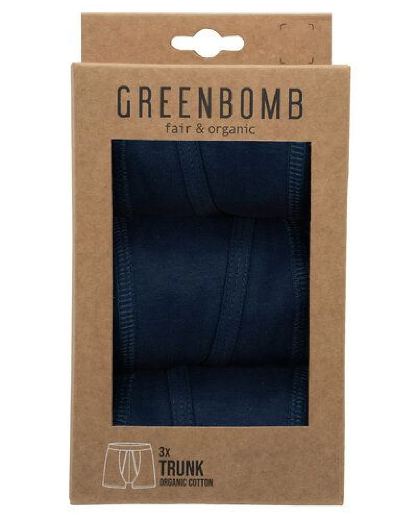GREENBOMB Basic 3x Trunk - Gemütliche Trunk aus Bio-Baumwoll Mix / GOTS / Fair & Vegan – Ansicht 2