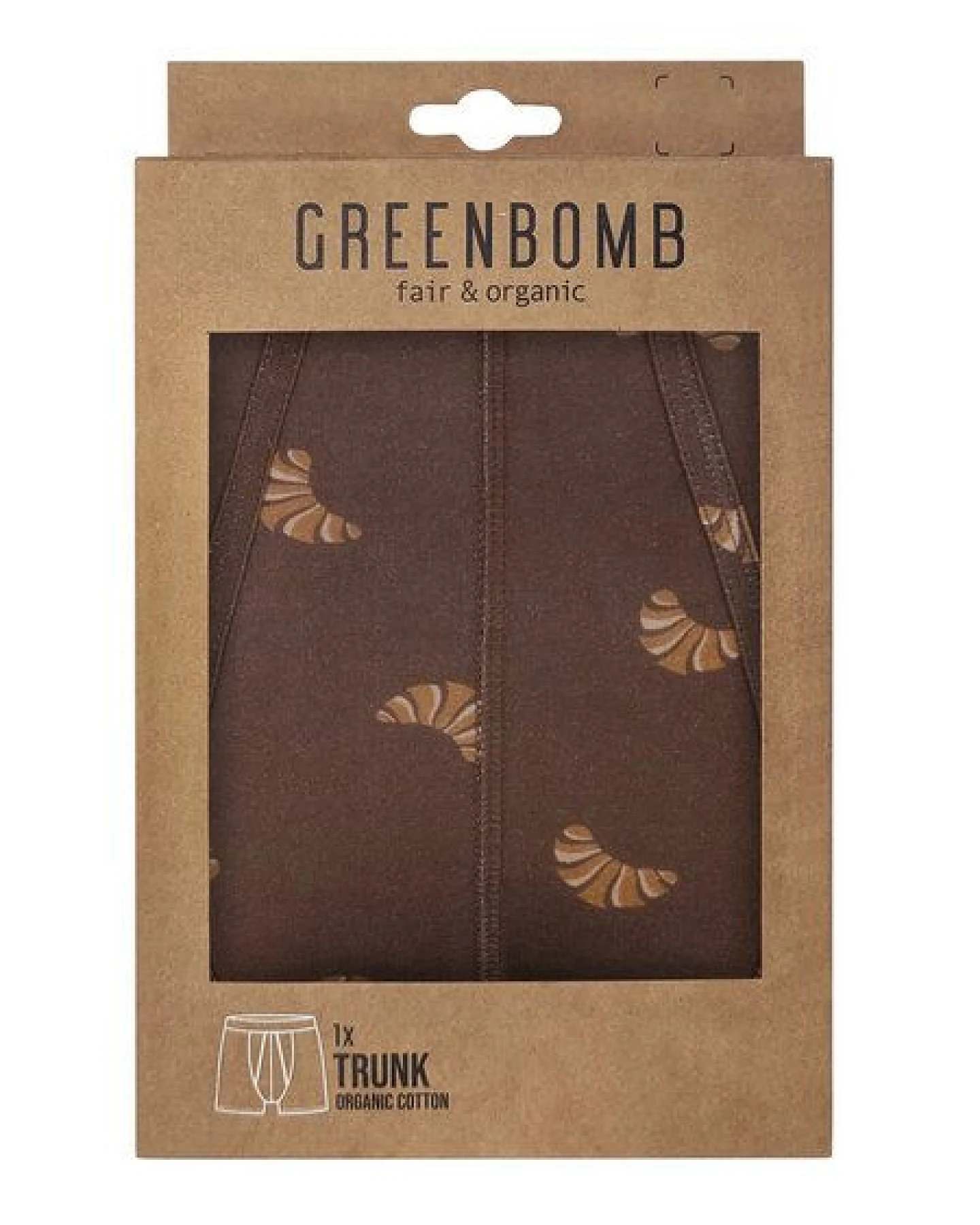 GREENBOMB Crossaint Trunk - Figurbetonte Trunk aus Bio-Baumwoll Mix / hochwertiger Print / GOTS / Fair & Vegan – Ansicht 2