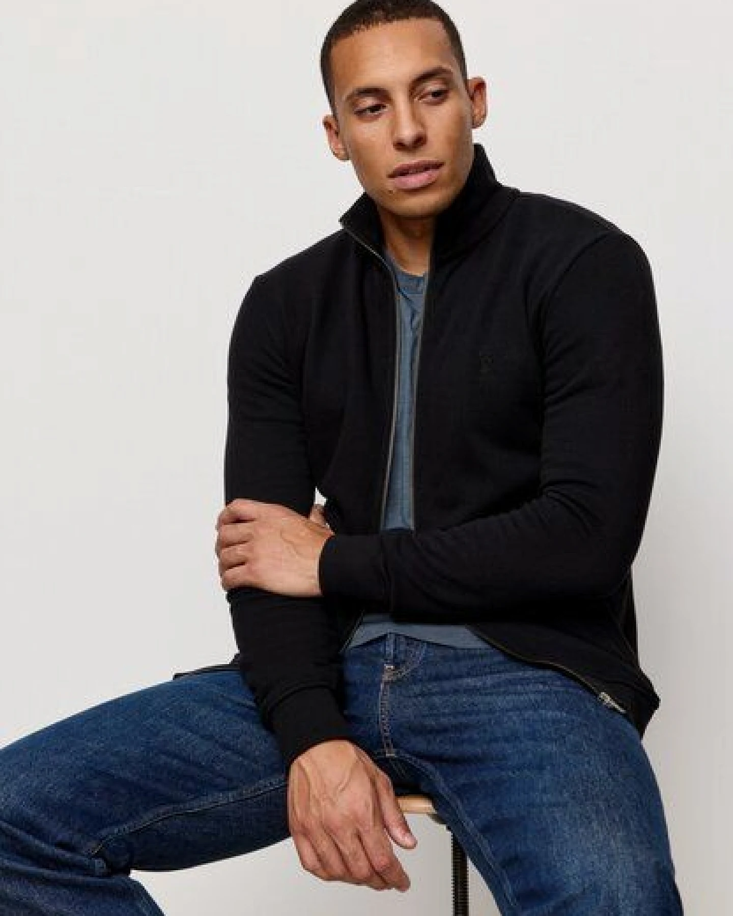 Herren Sweatjacke aus Bio-Baumwolle - CAMPHOR - recolution – Ansicht 3