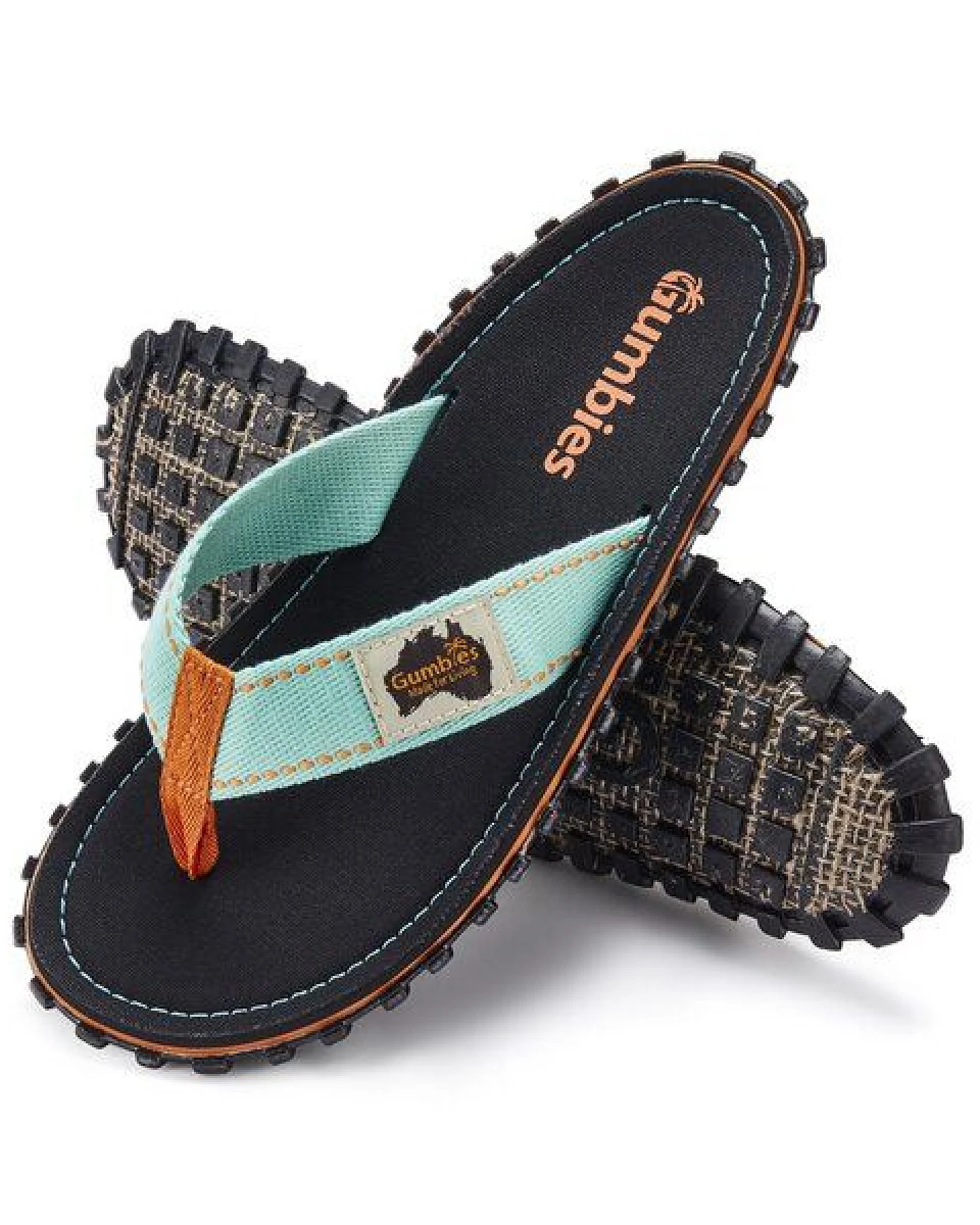 GUMBIES Tricolor Black – Nachhaltige Zehentrenner – Ansicht 2