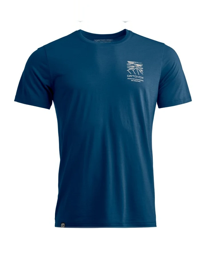 Ortovox - 150 Cool Mountain Mission T-Shirt - Merinoshirt Gr XXL deep ocean