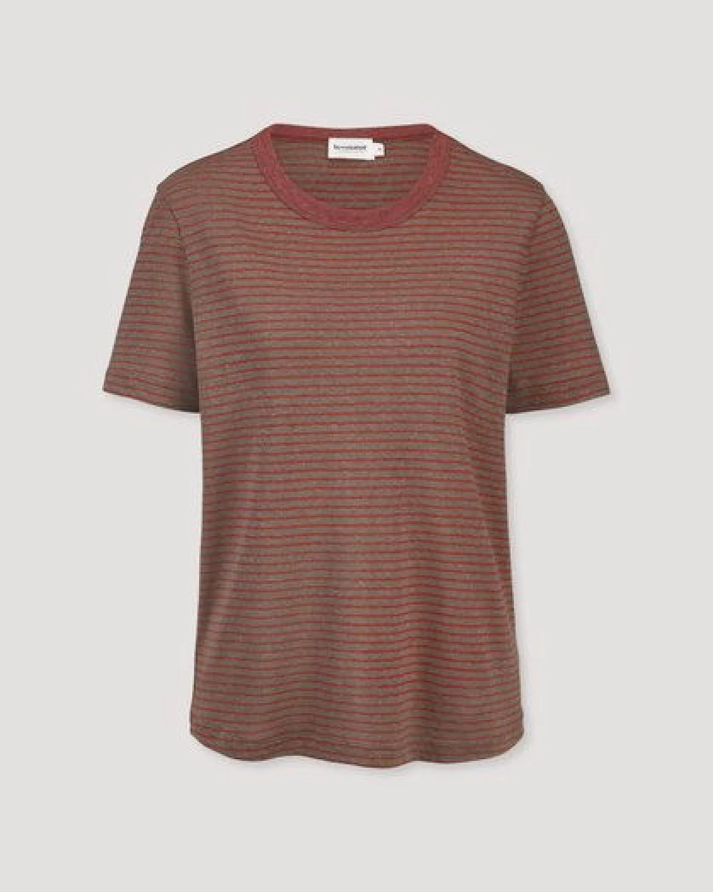 hessnatur Streifen T-Shirt Relaxed aus Leinen mit reiner Bio-Baumwolle – Ansicht 4