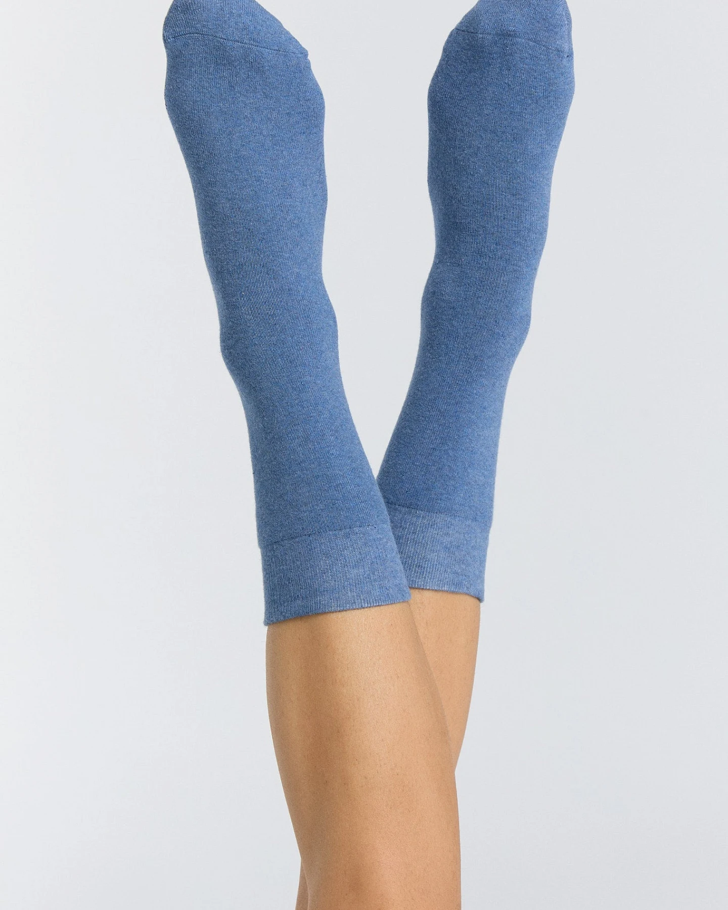 Albero Natur Damen vegan Multipack 6x Frottee-Socken Jeans Melange – Ansicht 2