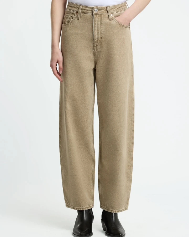 Kings of Indigo Damen vegan Jeans Leila Dunkelbeige