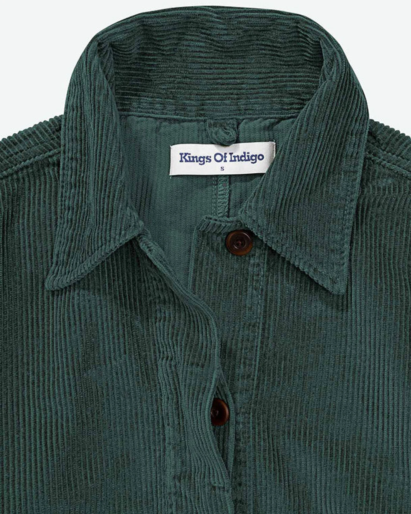 Kings of Indigo Damen vegan Jacke Ota Cord Dunkelgrün – Ansicht 2