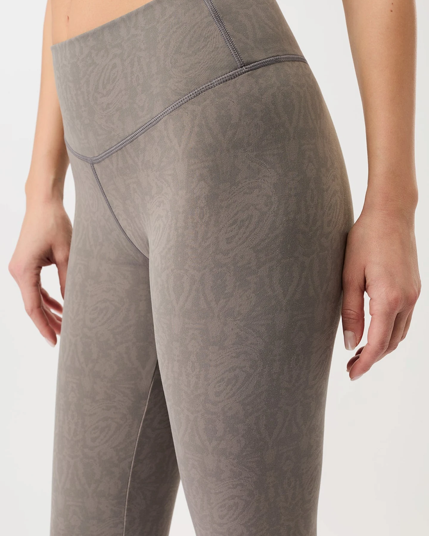 Mandala Monoprinted Leggings - Grey L – Ansicht 5