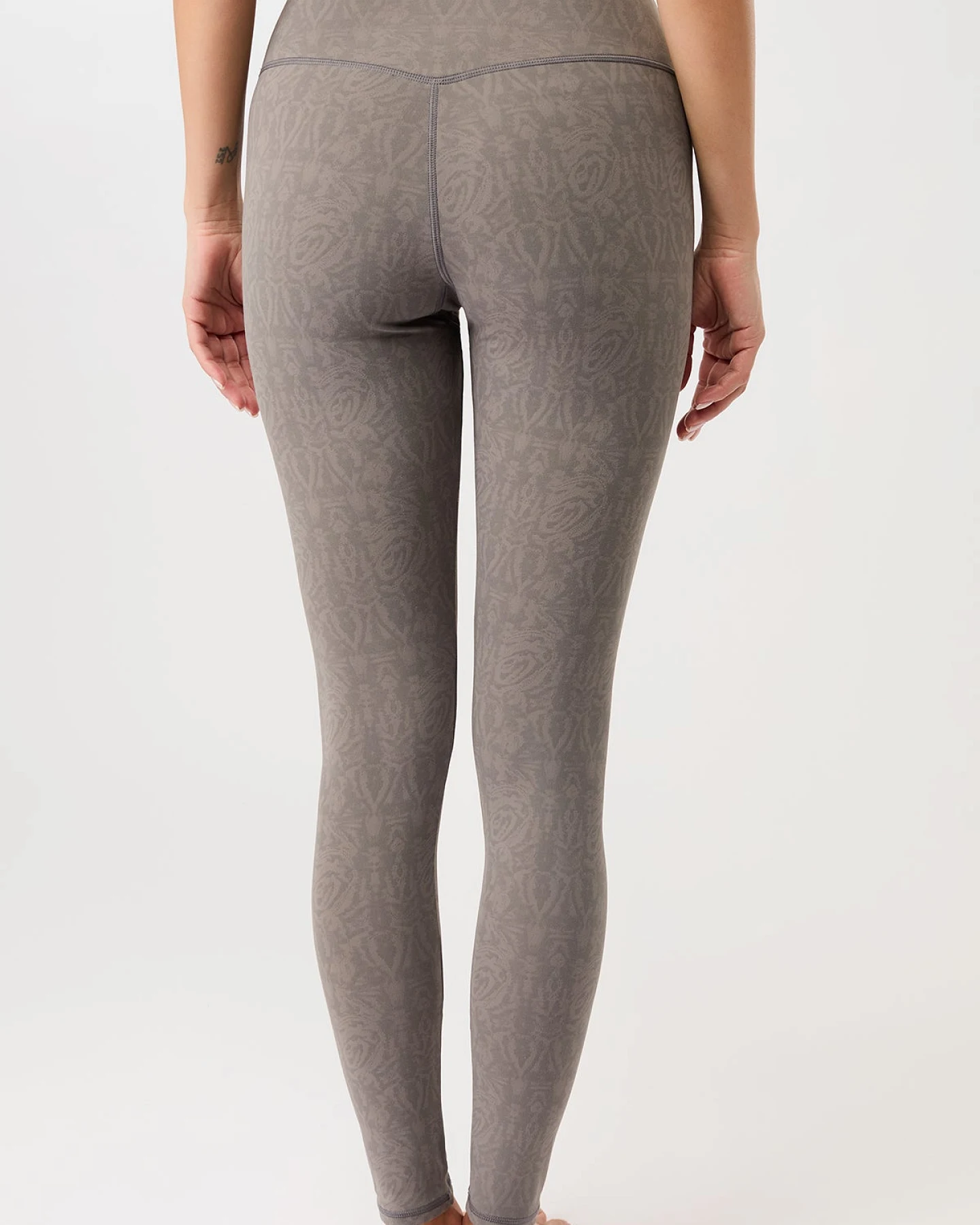 Mandala Monoprinted Leggings - Grey L – Ansicht 6
