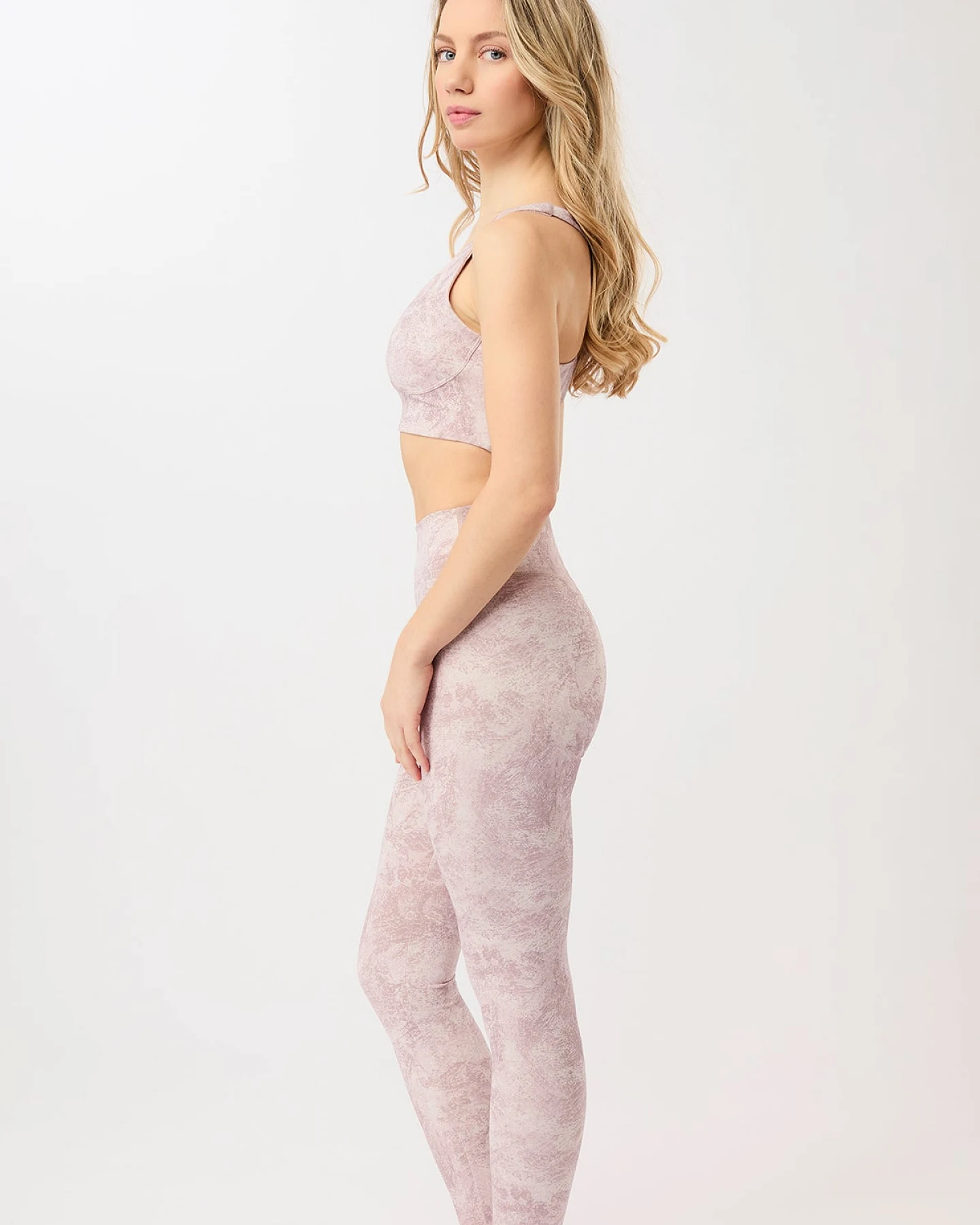 Mandala Monoprinted Leggings - Earth S – Ansicht 3
