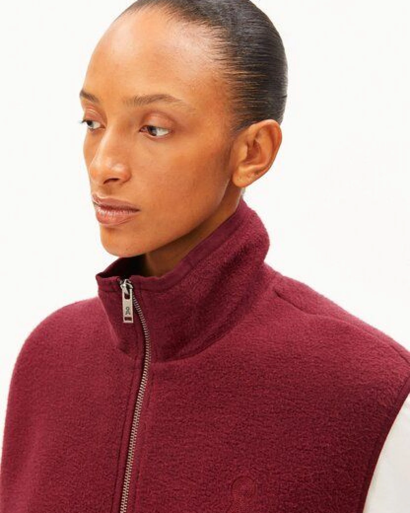 ARMEDANGELS COTTON FLEECE Damen Weste aus Bio-Baumwolle – Ansicht 3