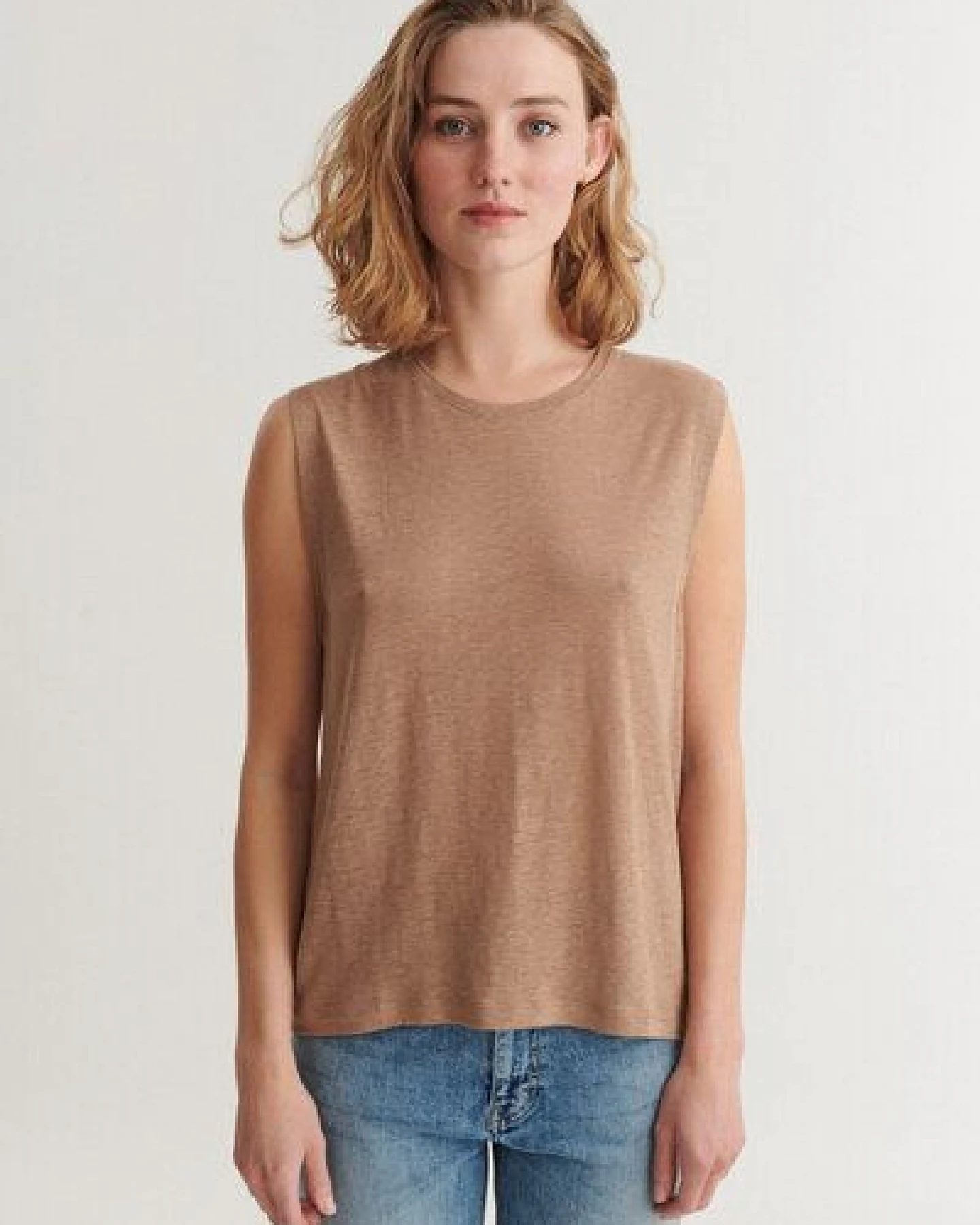 Basic Apparel Tanktop ASHLY aus Bio-Leinen – Ansicht 2
