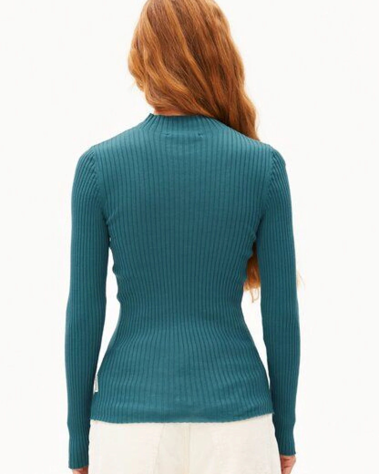 ARMEDANGELS ALAANIA Damen Pullover Slim Fit aus Bio-Baumwolle – Ansicht 2