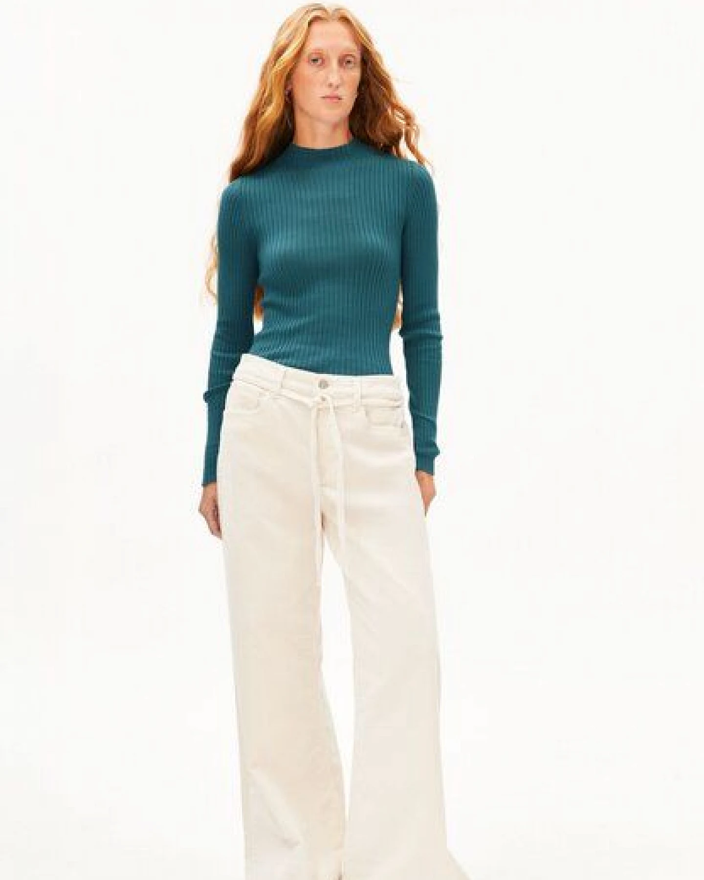 ARMEDANGELS ALAANIA Damen Pullover Slim Fit aus Bio-Baumwolle – Ansicht 4