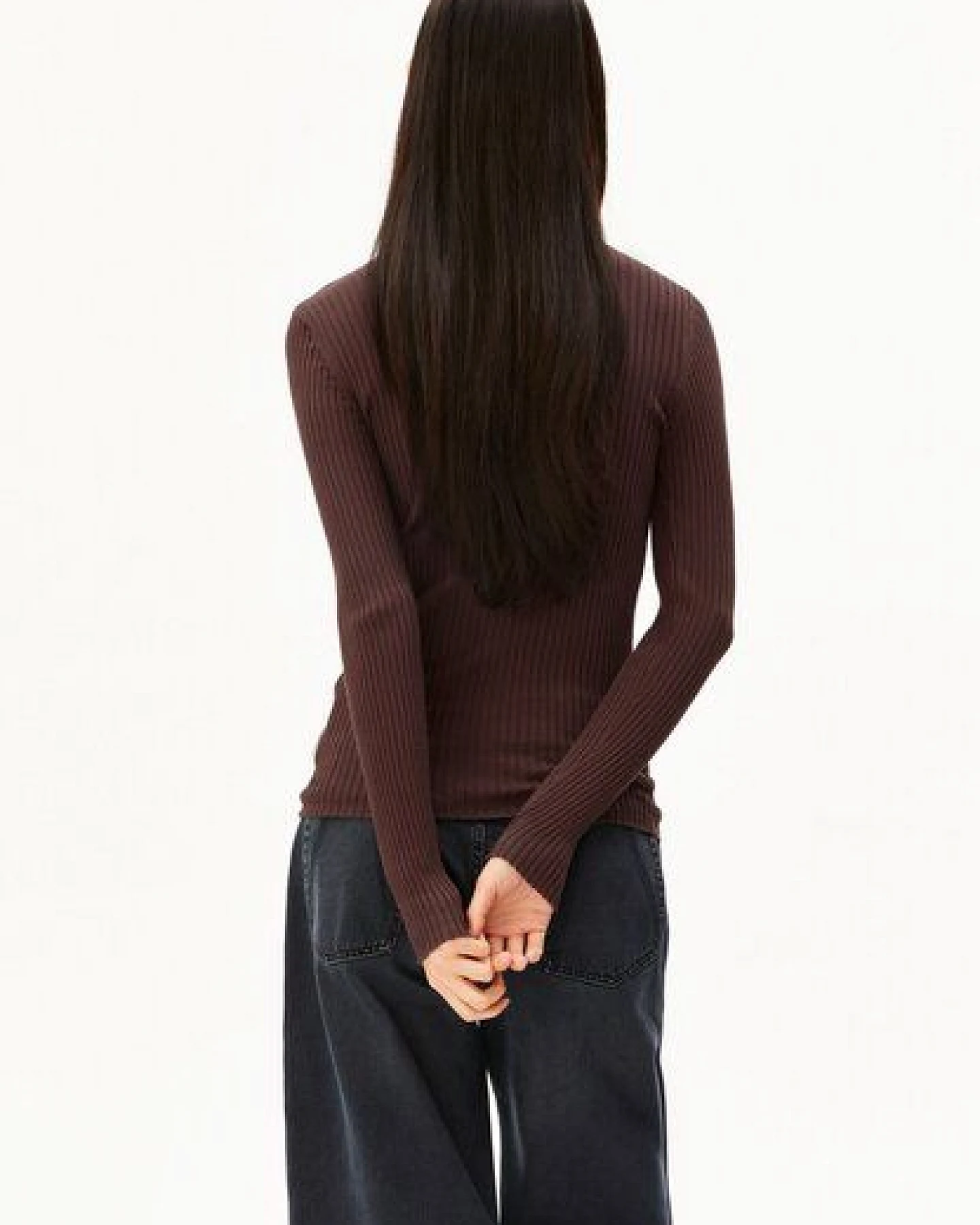 ARMEDANGELS ALAANIA Damen Pullover Slim Fit aus Bio-Baumwolle – Ansicht 2