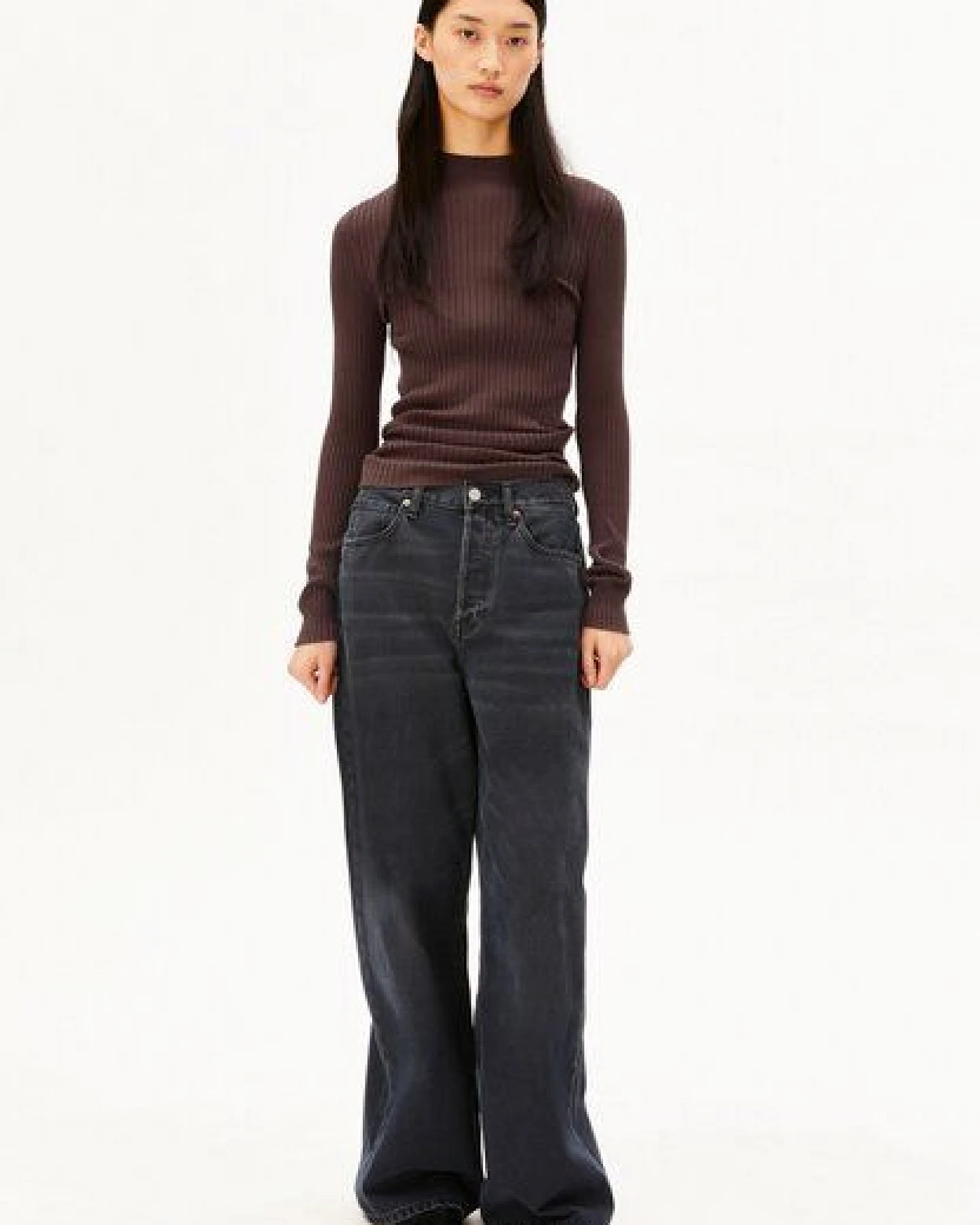 ARMEDANGELS ALAANIA Damen Pullover Slim Fit aus Bio-Baumwolle – Ansicht 4
