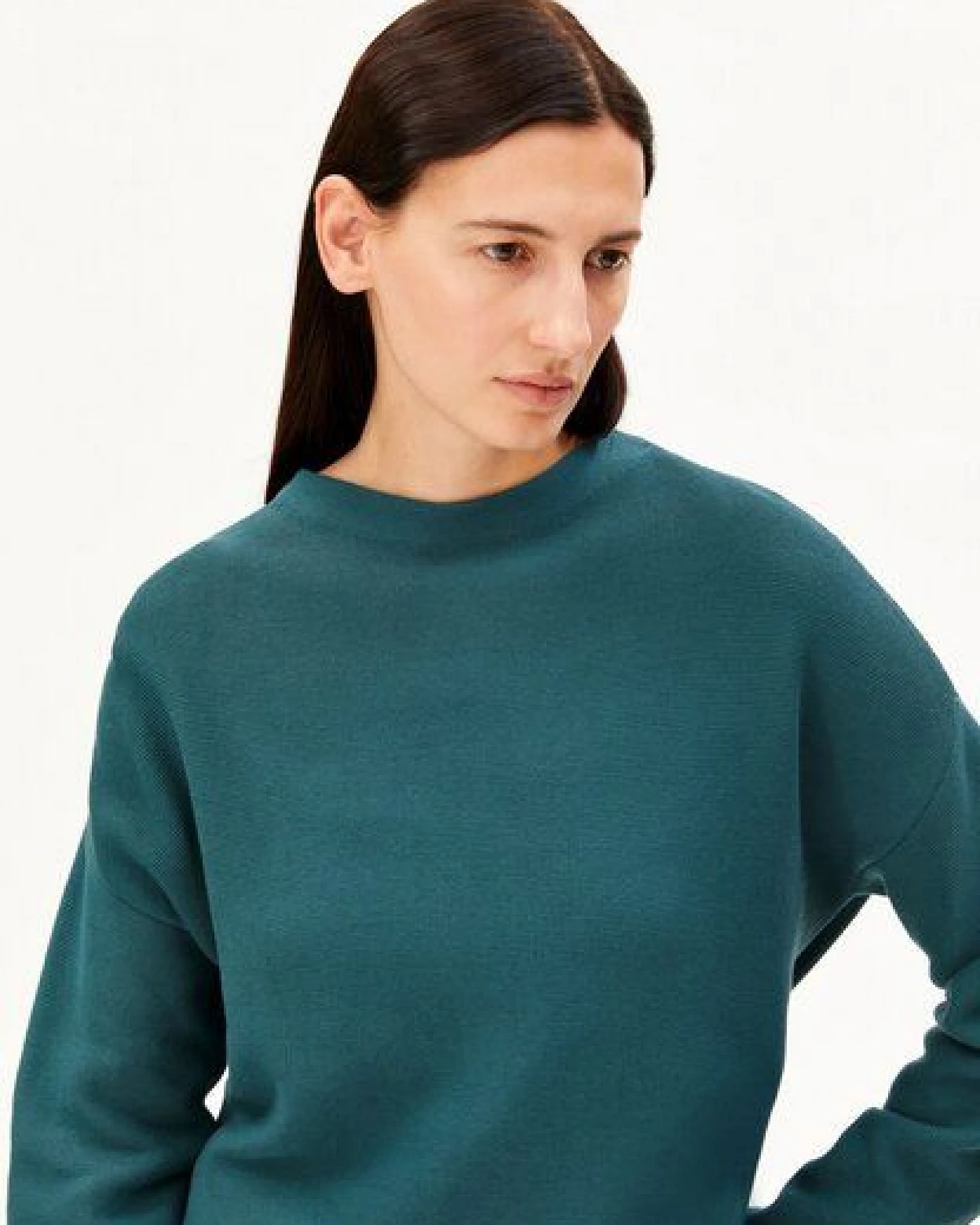 ARMEDANGELS MERINAA LINKS LINKS Damen Strickpullover aus 100% Bio-Baumwolle – Ansicht 3