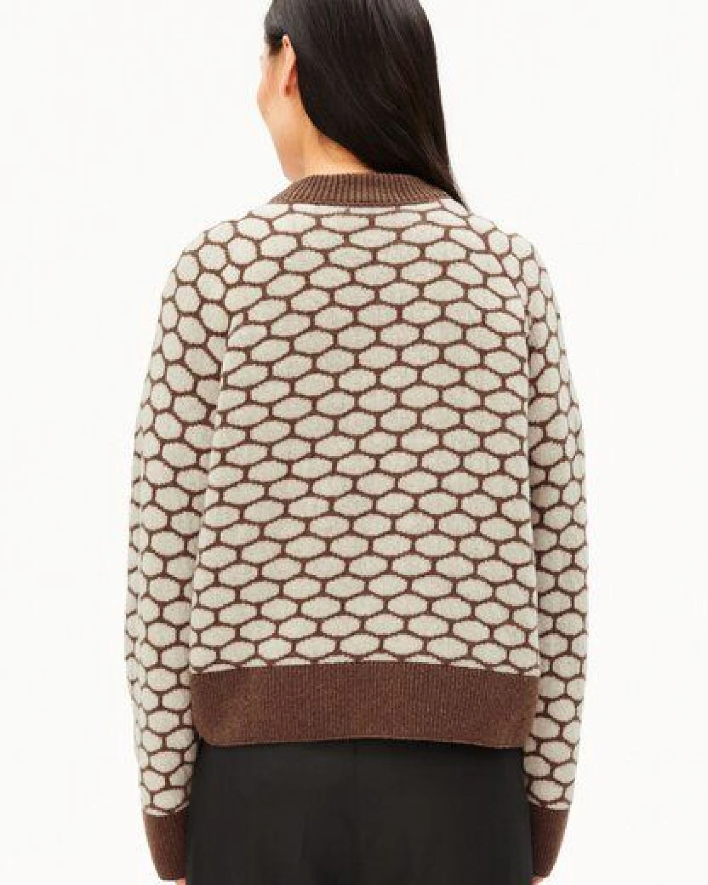 ARMEDANGELS MULTI DOTS Damen Strickpullover aus Bio-Woll Mix – Ansicht 2