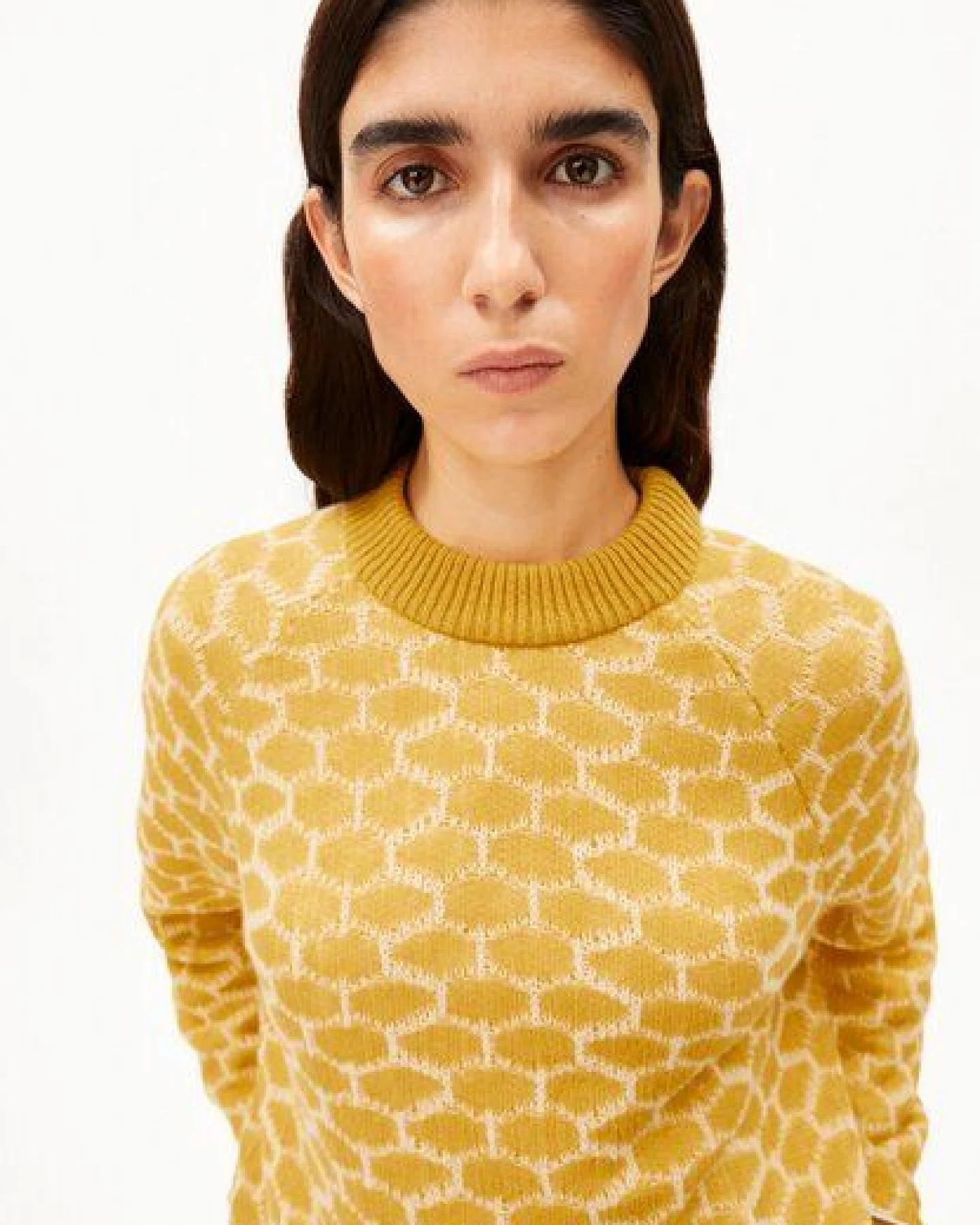 ARMEDANGELS MULTI DOTS Damen Strickpullover aus Bio-Woll Mix – Ansicht 3