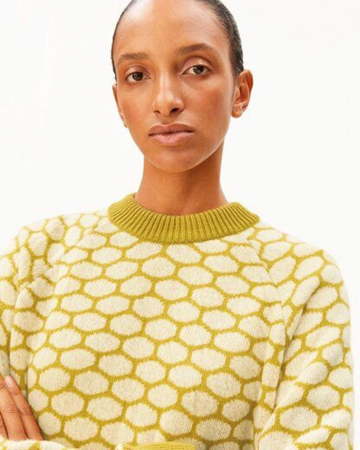 ARMEDANGELS MULTI DOTS Damen Strickpullover aus Bio-Woll Mix – Ansicht 3