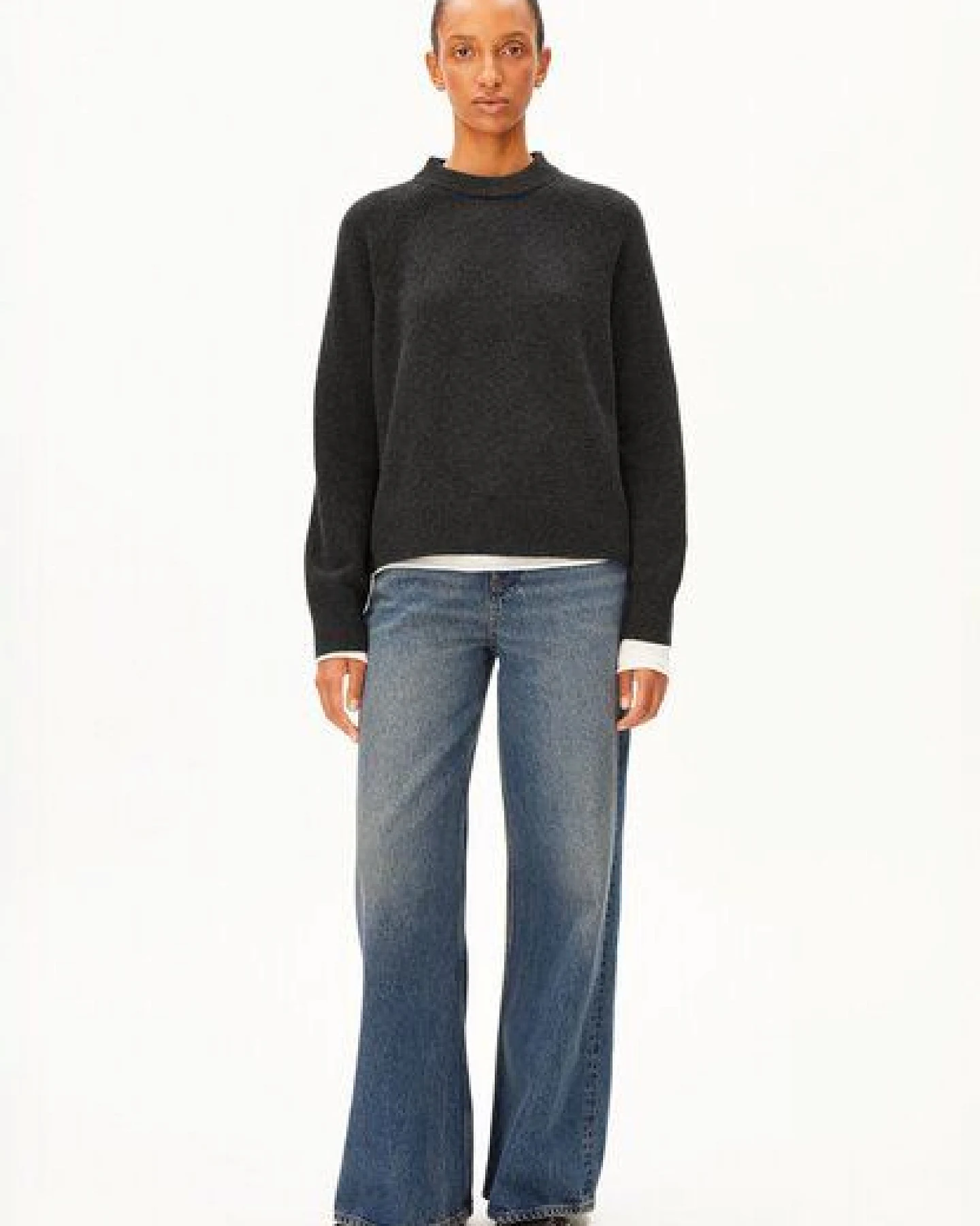 ARMEDANGELS WOOL KNIT Damen Strickpullover aus recycelter Wolle mit Bio-Wolle – Ansicht 4