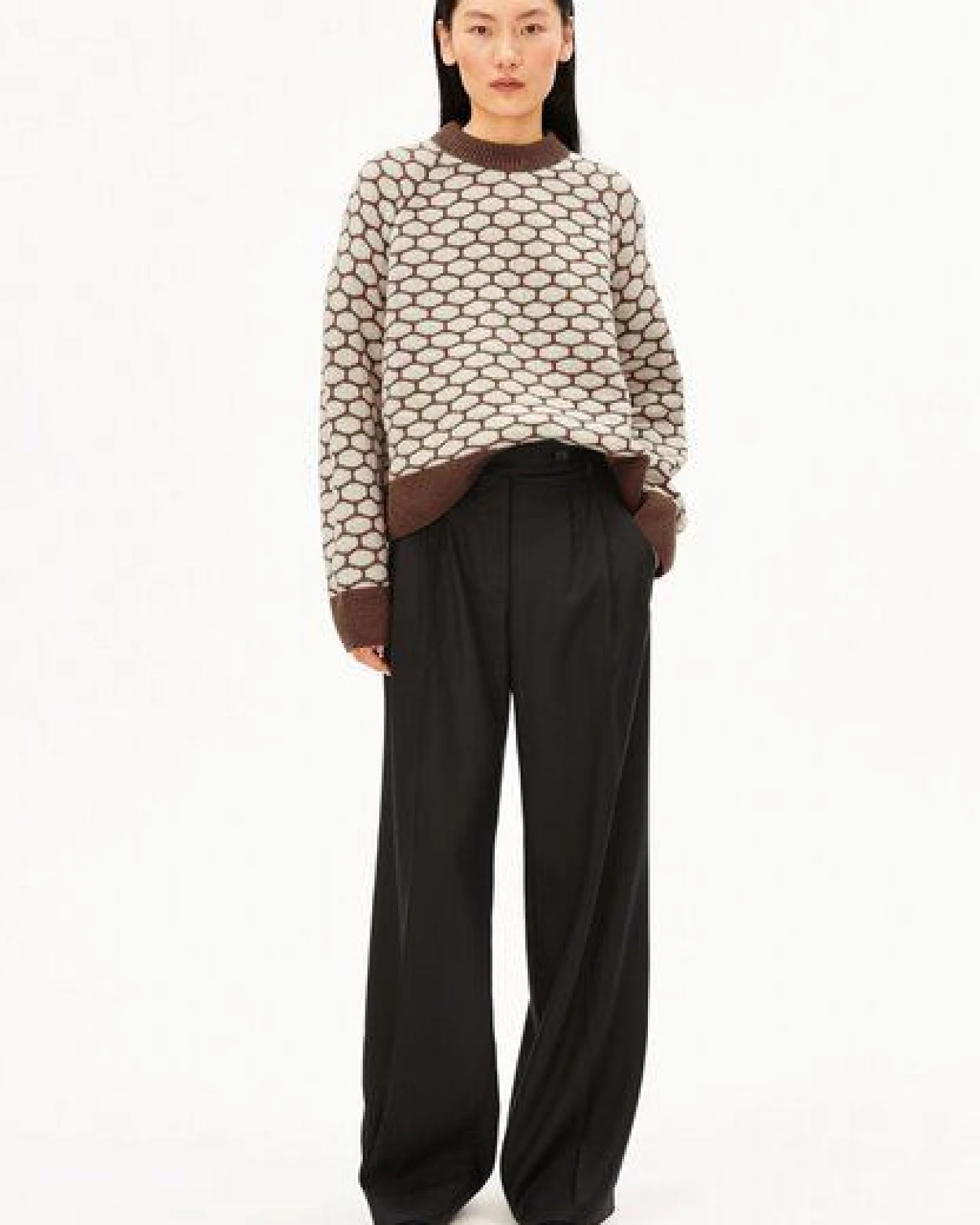 ARMEDANGELS MULTI DOTS Damen Strickpullover aus Bio-Woll Mix – Ansicht 4