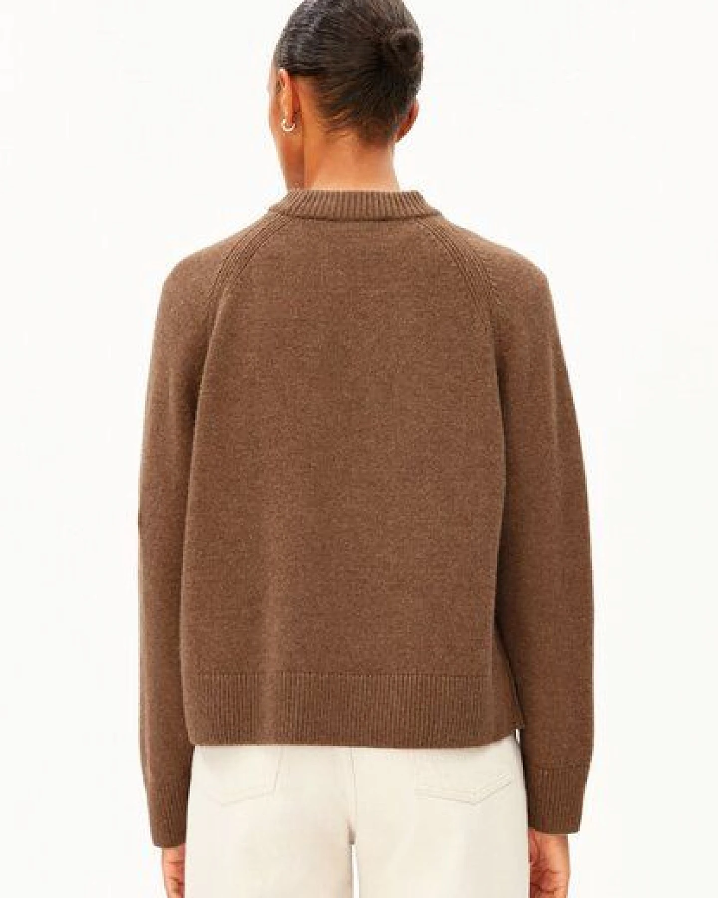 ARMEDANGELS WOOL KNIT Damen Strickpullover aus recycelter Wolle mit Bio-Wolle – Ansicht 2