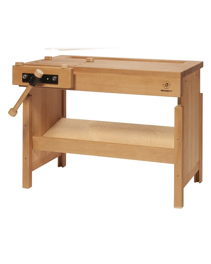 Kinder Werkbank aus massivem Buchenholz, geölt 79 x 46 x 60 cm