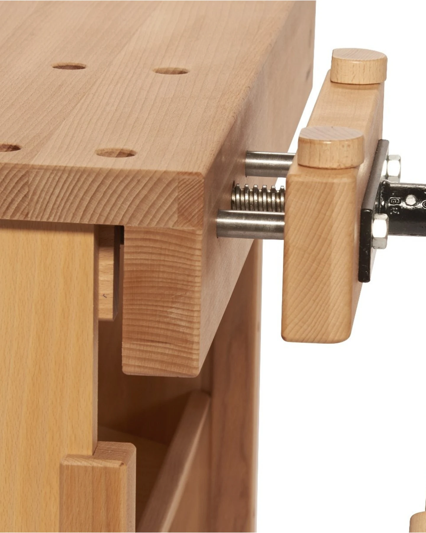 Kinder Werkbank aus massivem Buchenholz, geölt 79 x 46 x 60 cm – Ansicht 2