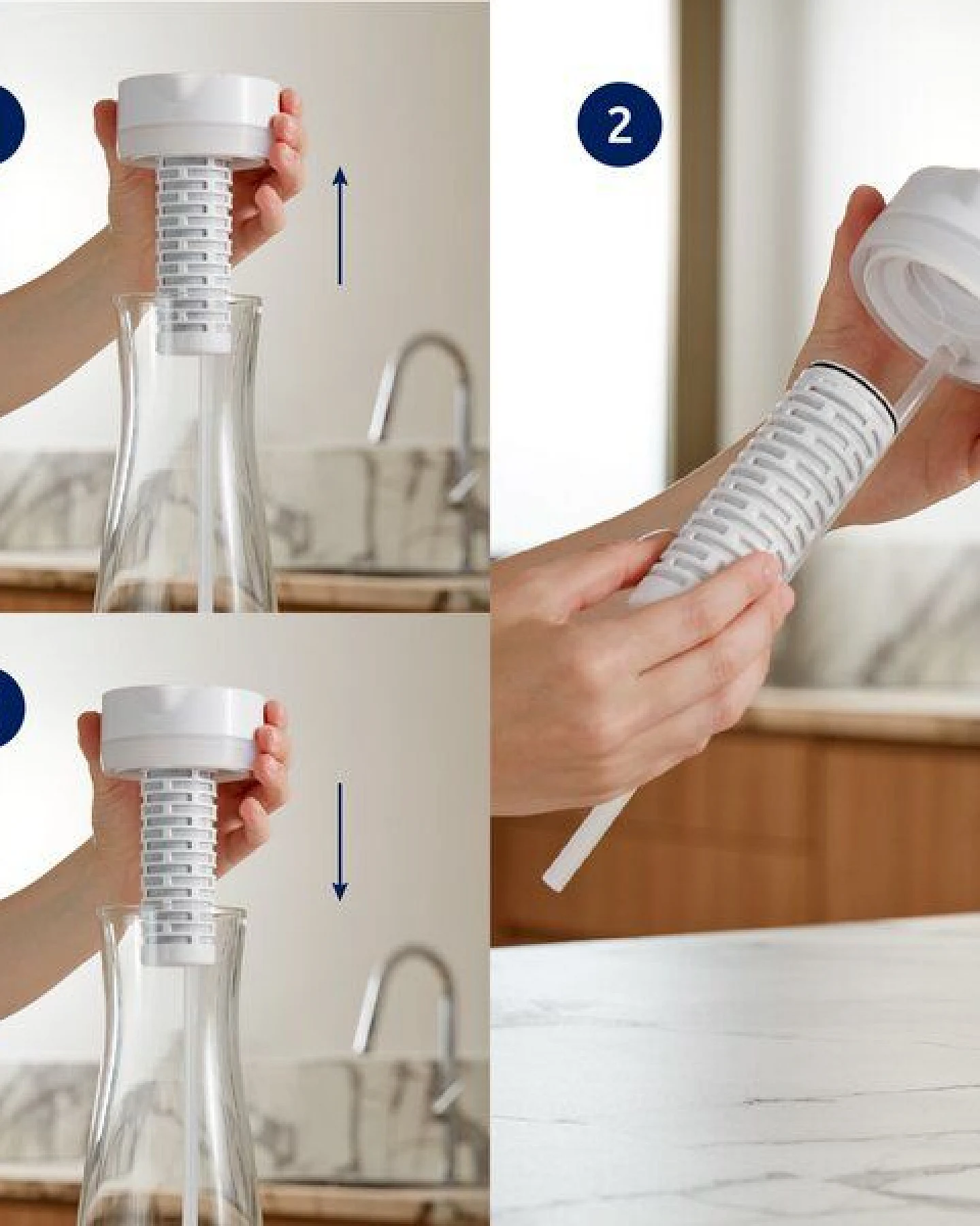 Ersatzkartuschen für den Tappwater PitcherPro SMR Glas-Filterkrug – Ansicht 2