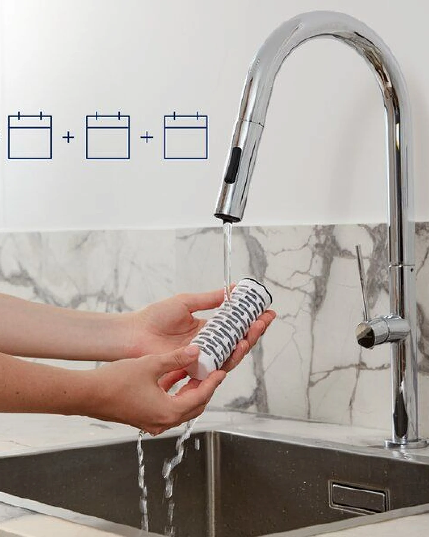 Ersatzkartuschen für den Tappwater PitcherPro SMR Glas-Filterkrug – Ansicht 4
