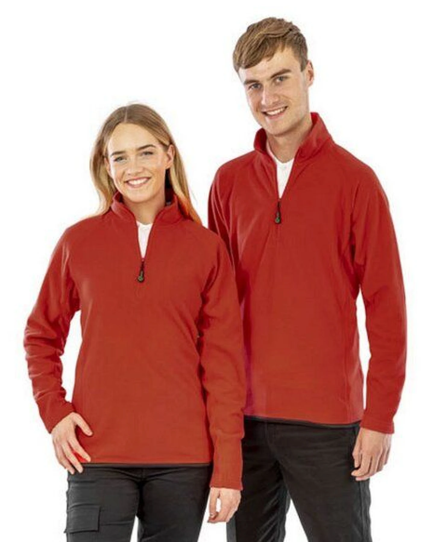 Result Genuine Recycled Recycelter Fleecepullover Troyer Unisex Damen / Herren – Ansicht 2