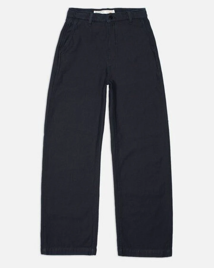 Nudie Jeans Wendy Pants aus Biobaumwolle - Back Sateen Indigo