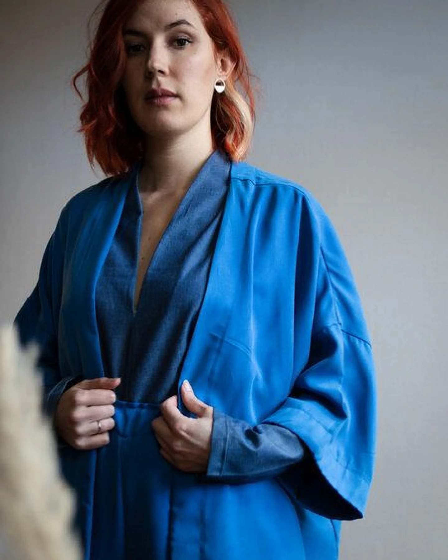 Ecostories Oversize Kimono aus Lyocell – Ansicht 3