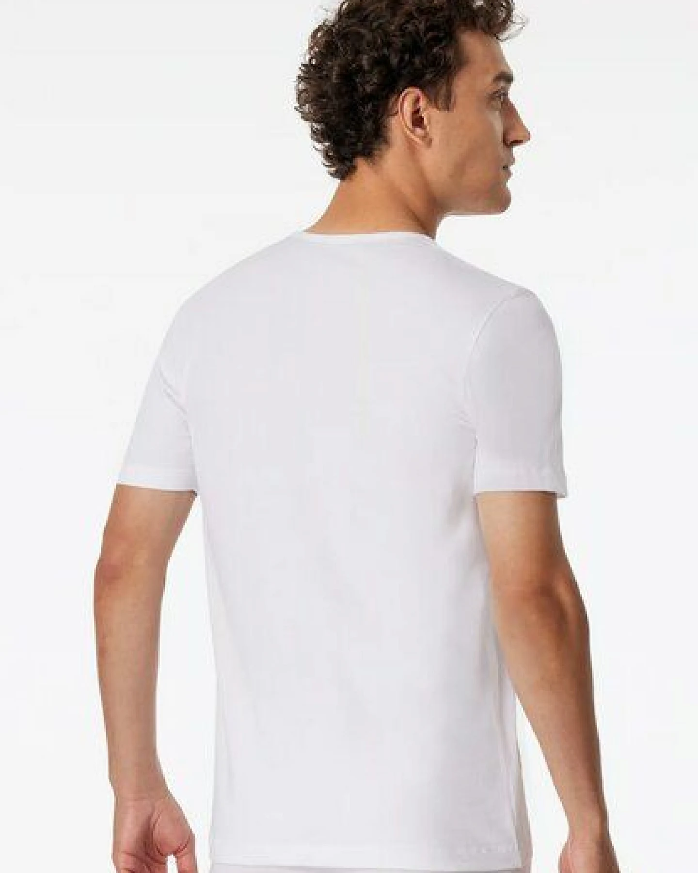 Schiesser 2er Pack kurzarm Shirt Biobaumwolle 95/5 – Ansicht 2