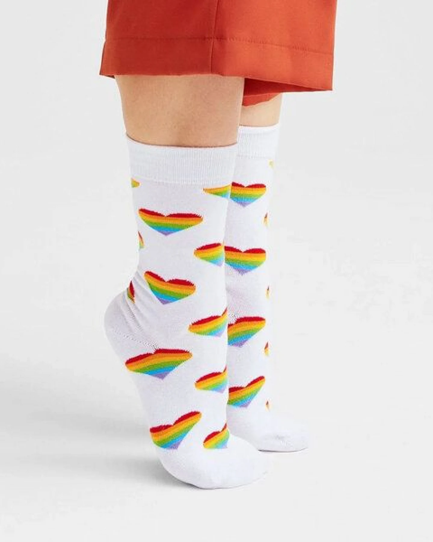 Natural Vibes Rainbow Heart Socken aus Biobaumwoll-Mix – Ansicht 2