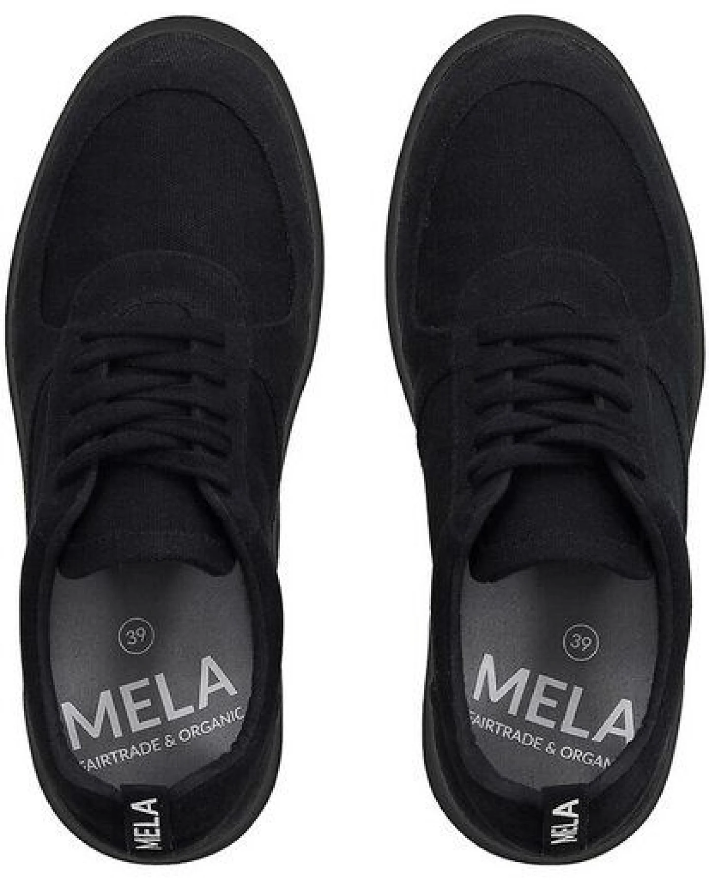 Damen Sneakers all black von MELAWEAR - GOTS zertifiziert – Ansicht 3