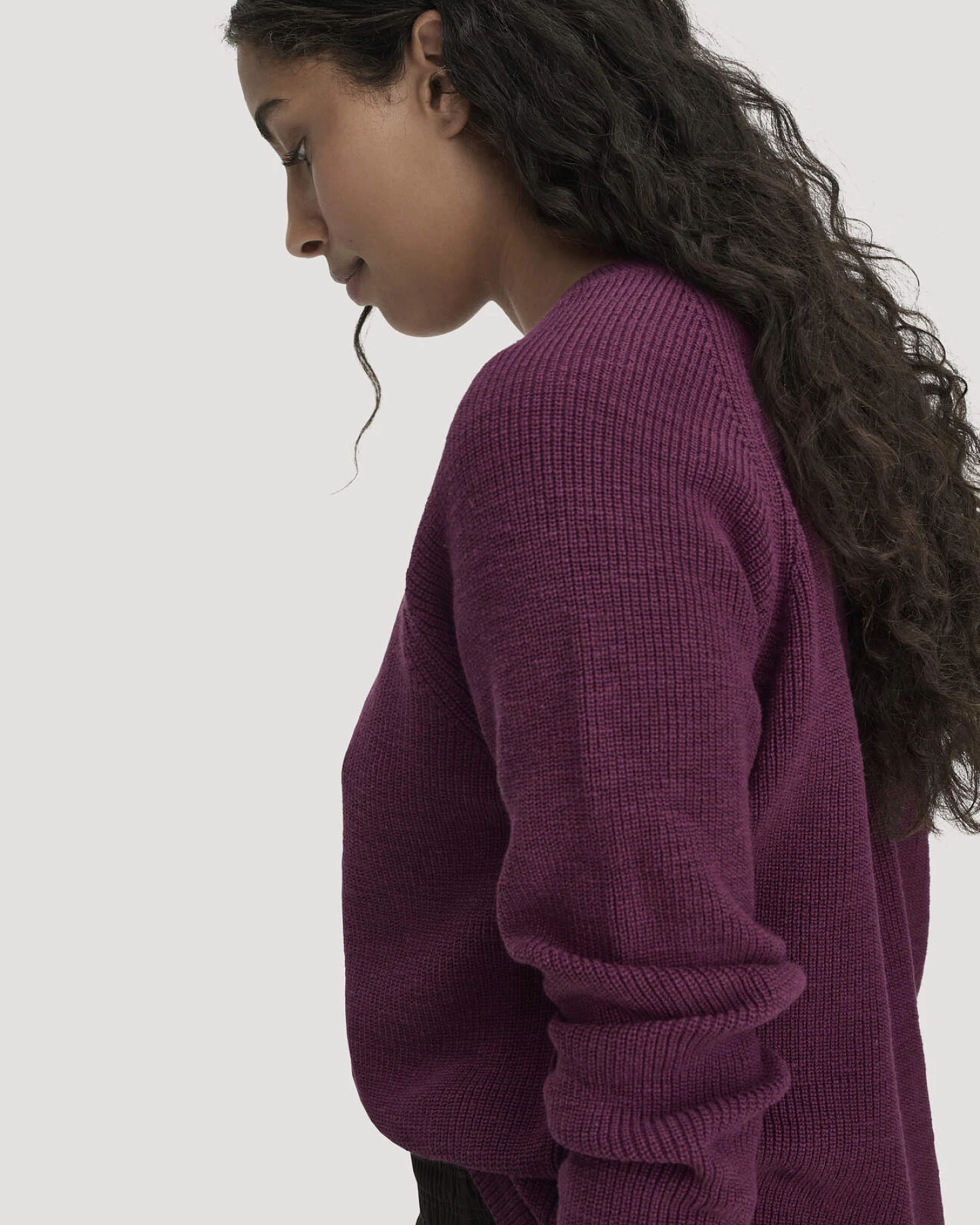 hessnatur Damen Pullover Relaxed aus Bio-Baumwolle - rot - Größe XS – Ansicht 4