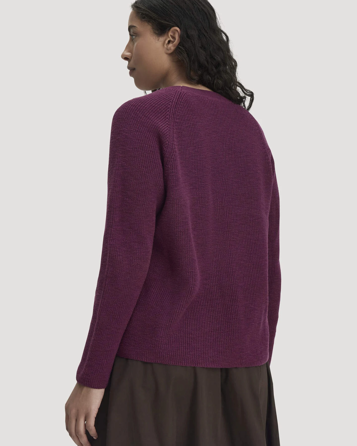 hessnatur Damen Pullover Relaxed aus Bio-Baumwolle - rot - Größe M – Ansicht 3