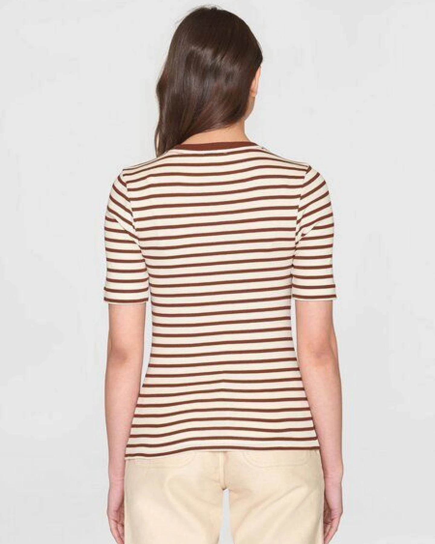 KnowledgeCotton Apparel T-Shirt - CANNA gestreift – Ansicht 2