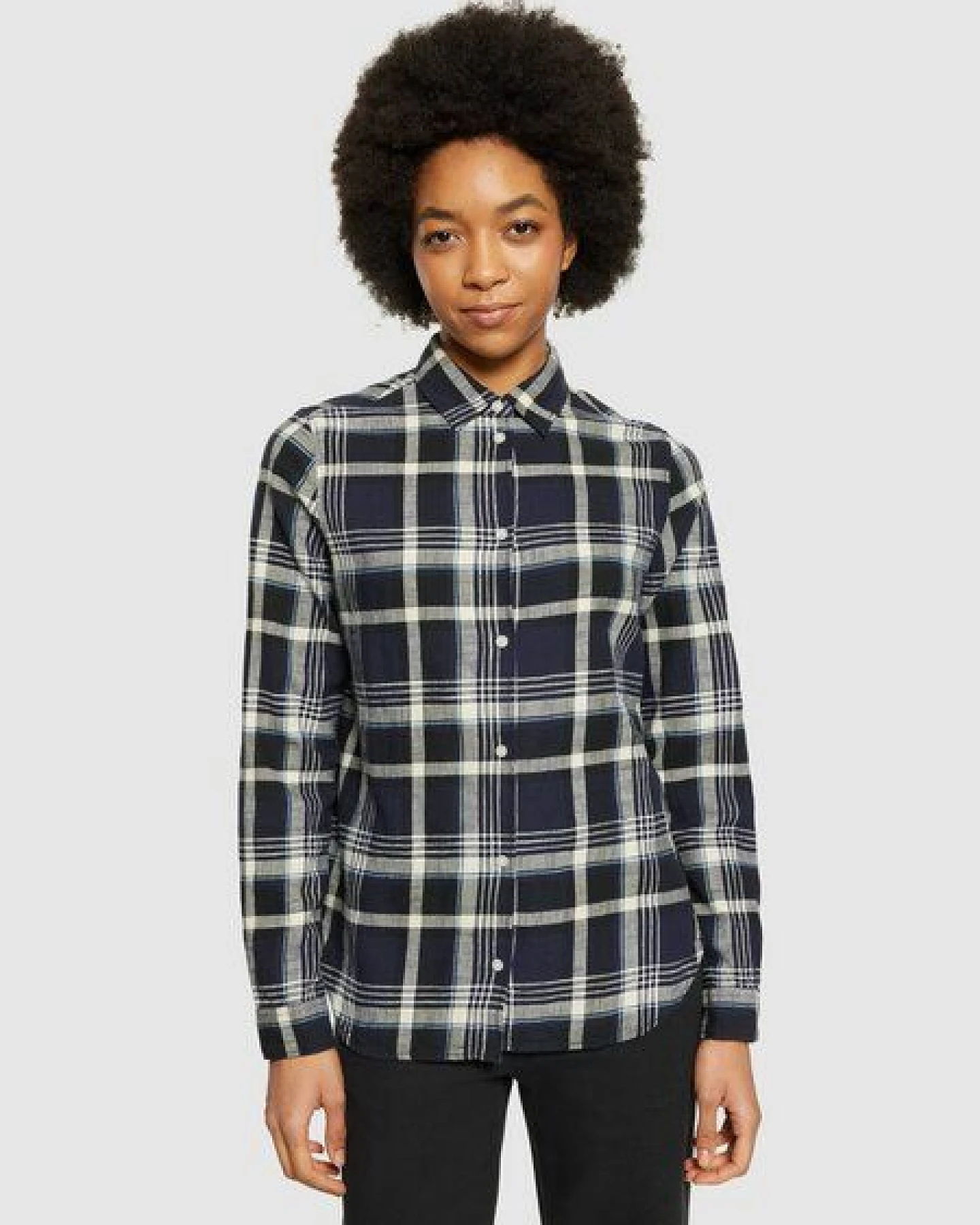 KnowledgeCotton Apparel Flanell-Bluse Check – Ansicht 2