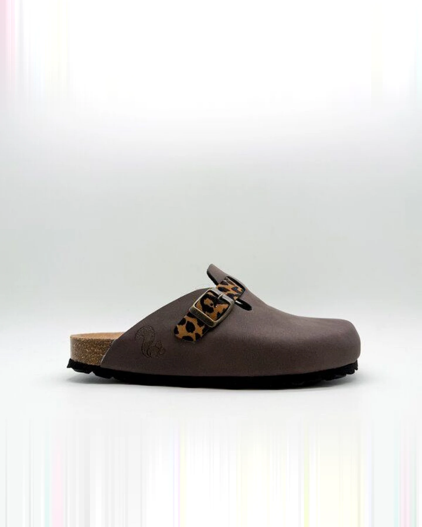 Vegane thies ® Eco Bio Leo Belt Clogs aus rec. PET mit Kork-Tieffussbett – Ansicht 2