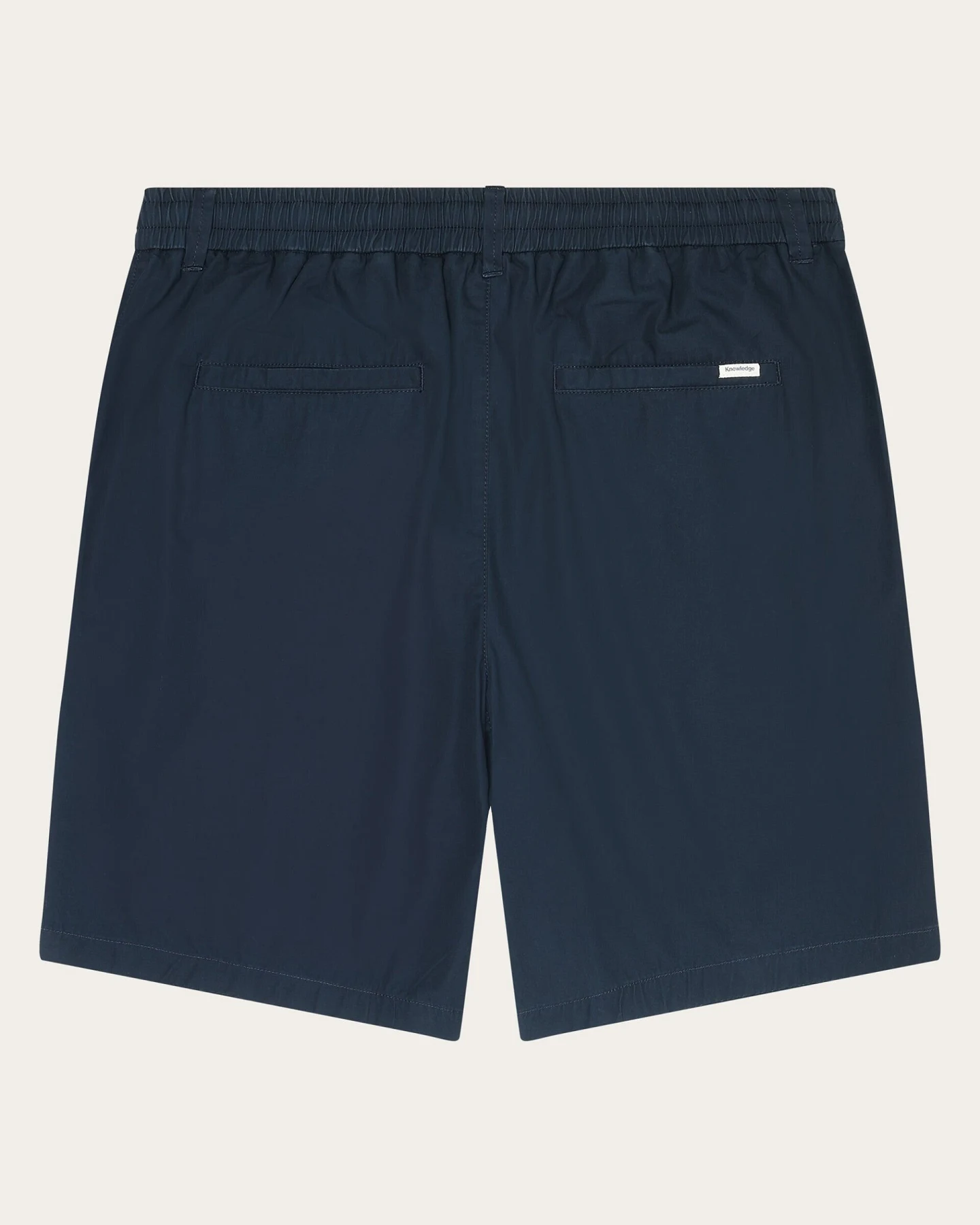KnowledgeCotton Apparel Herren vegan Shorts Fig Lose Popeline Total Eclipse – Ansicht 2