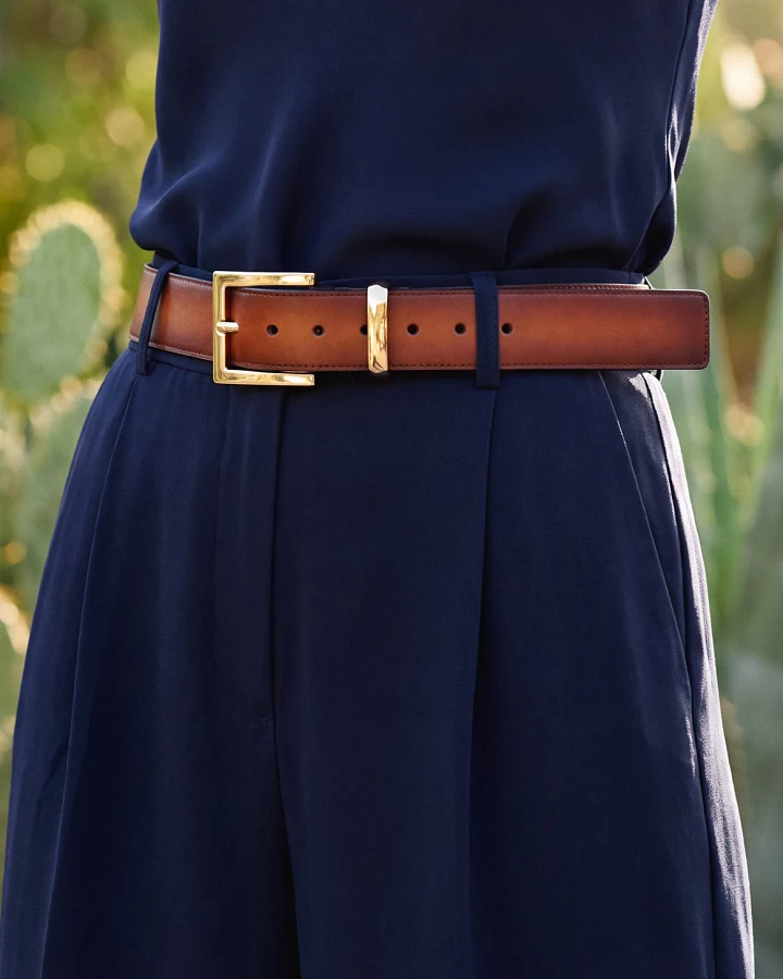 NAE Damen vegan Gürtel Naves Brown
