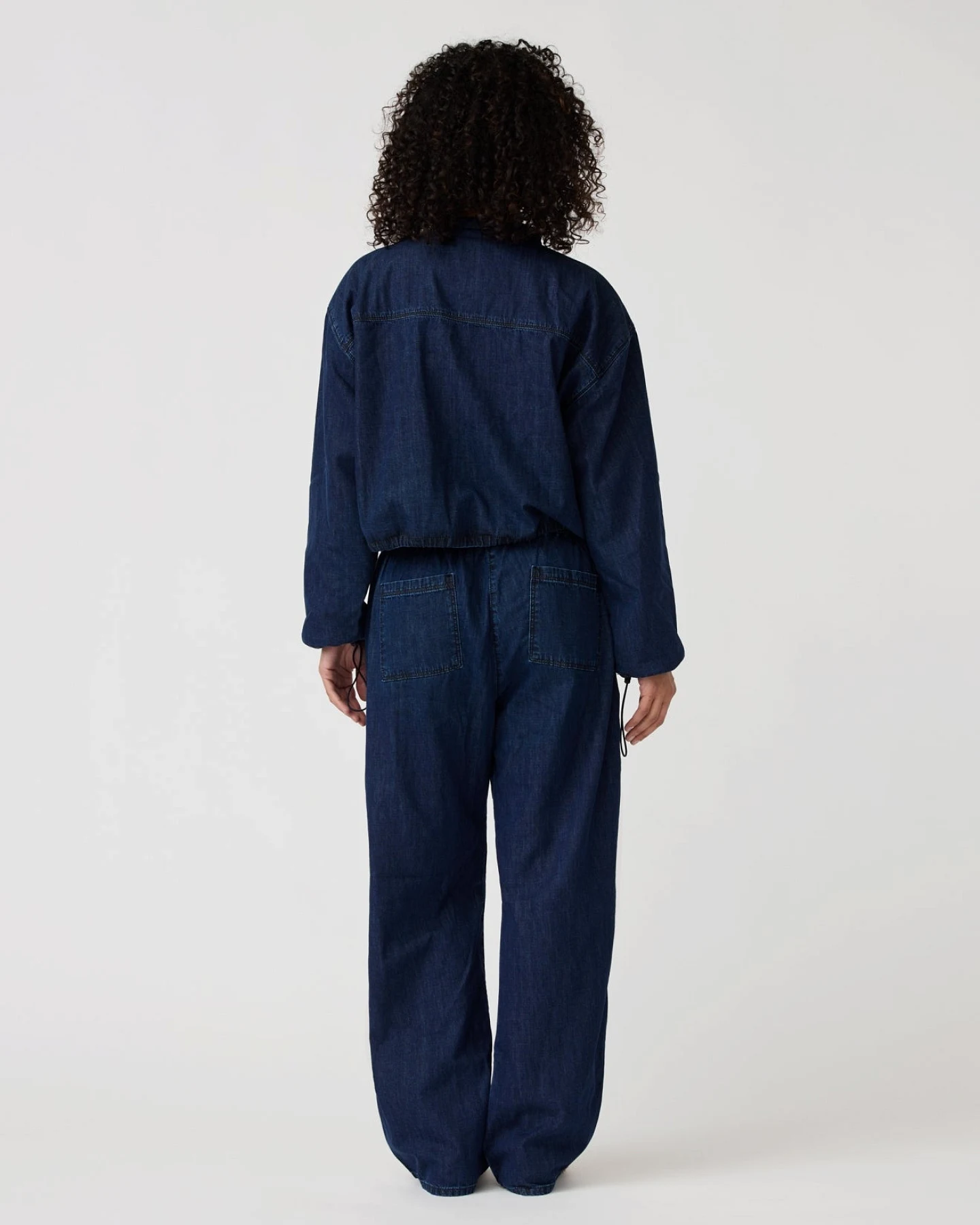 Alchemist Damen vegan Hose Moonflower Dunkelblau – Ansicht 2