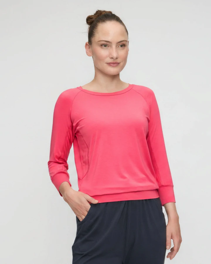 Curare Midi Flow Shirt - Raspberry L