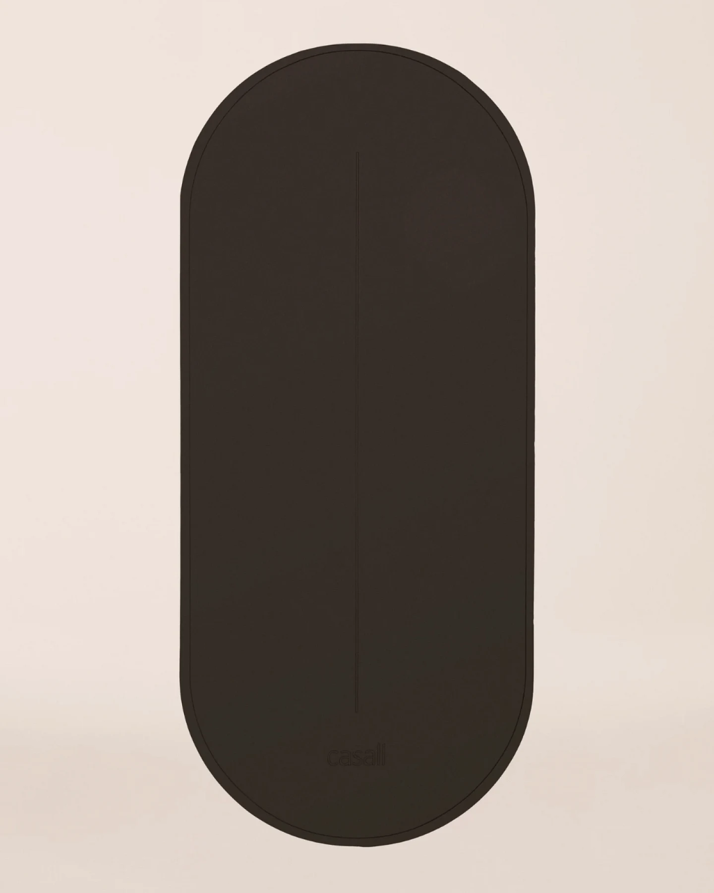 Casall Oval Pilates and Training Mat 8mm - Dark Brown – Ansicht 2