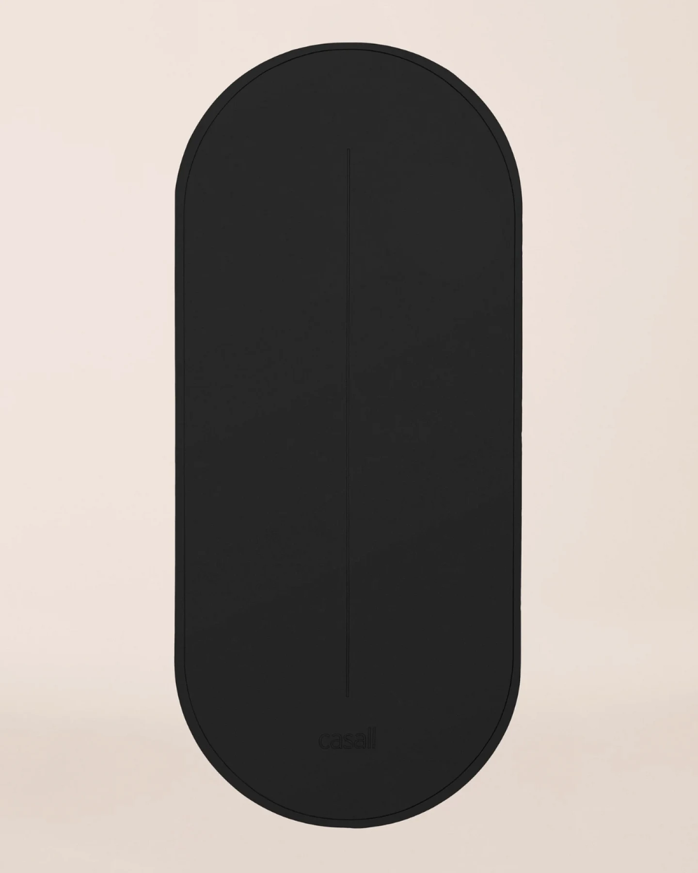 Casall Oval Pilates and Training Mat 8mm - Black – Ansicht 2